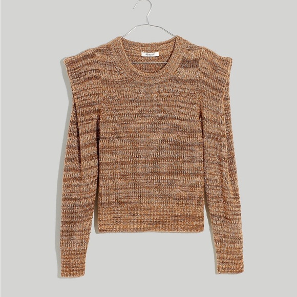 Madewell Space-Dyed Prentiss Pullover Sweater / SMALL / SPACEDYE AUTUMN - Picture 1 of 7